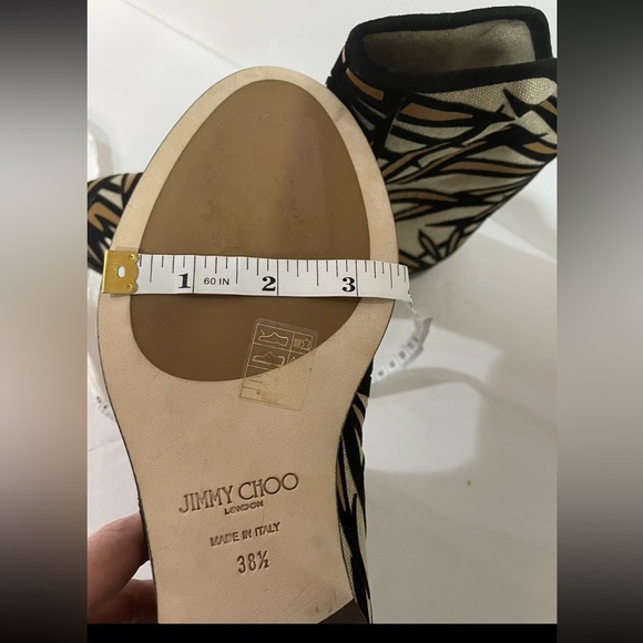 Jimmy Choo Black and Cream Patterned Ankle Boots - Picture 15 of 15